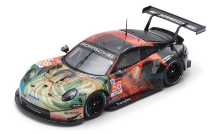 Modelauto 1:43 | Spark S7942 | Porsche 911 RSR LMGTE-AM | Project 1 2019 #56 - J.Bergmeister - D.Perfetti - P.Lindsey
