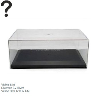 Vitrine 1:18 | Diversen BV18MM | Vitrine 30 x 12 x 17 CM