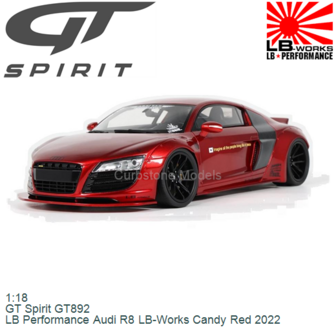 1:18 | GT Spirit GT892 | LB Performance Audi R8 LB-Works Candy Red 2022