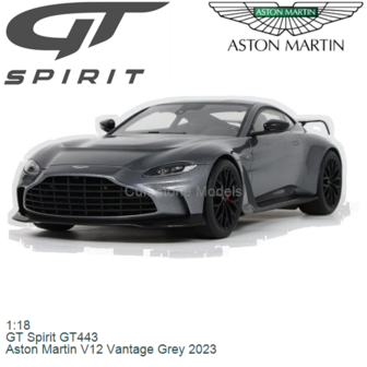 1:18 | GT Spirit GT443 | Aston Martin V12 Vantage Grey 2023