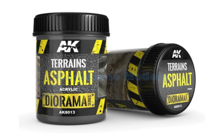  | AK 8013 | Texture Asphalt for diorama Black