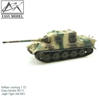 Militair voertuig 1:72 | Easy Model 36111 | Jagd Tiger Abt.653
