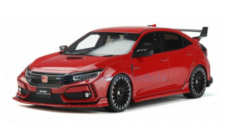 Modelauto 1:18 | Otto Mobile OT957 | Honda Civic FK8 Type-R Mugen Red 2020