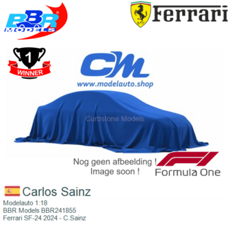 Modelauto 1:18 | BBR Models BBR241855 | Ferrari SF-24 2024 - C.Sainz