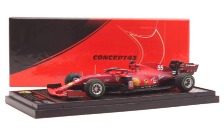 Modelauto 1:43 | BBR Models BBRC260BRAIN | Scuderia Ferrari SF21 2021 #55 - C.Sainz