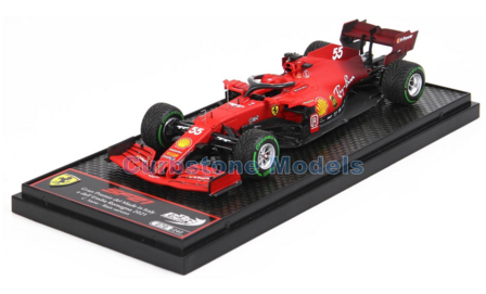 Modelauto 1:43 | BBR Models BBRC260BRAIN | Scuderia Ferrari SF21 2021 #55 - C.Sainz