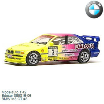 Modelauto 1:42 | Edocar 085016-06 | BMW M3 GT #3