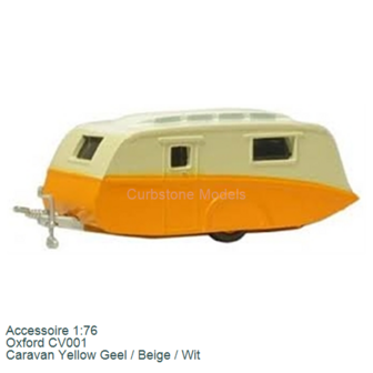 Accessoire 1:76 | Oxford CV001 | Caravan Yellow Geel / Beige / Wit