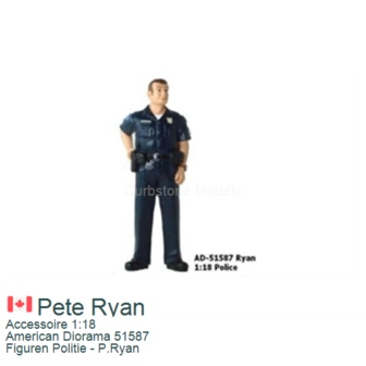 Accessoire 1:18 | American Diorama 51587 | Figuren Politie - P.Ryan