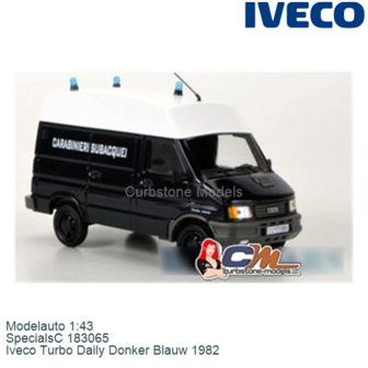 Modelauto 1:43 | SpecialsC 183065 | Iveco Turbo Daily Donker Blauw 1982