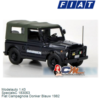 Modelauto 1:43 | SpecialsC 183063 | Fiat Campagnola Donker Blauw 1982
