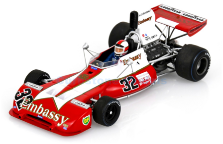 Modelauto 1:43 | Spark S7234 | Tyrrell 004 Ford | Team Gunston 1974 #32 - E.Keizan