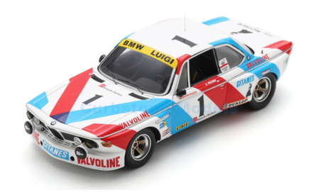 Modelauto 1:43 | Spark SB638 | BMW 3.0 CSi | Luigi Racing Team 1975 #1 - A.Peltier - M.Demol