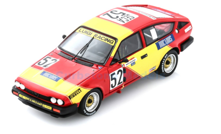 Modelauto 1:43 | Spark SB423 | Alfa Romeo GTV 6 | Luigi Racing 1984 #52 - M.Micangeli - E.Zapico - G.Sala