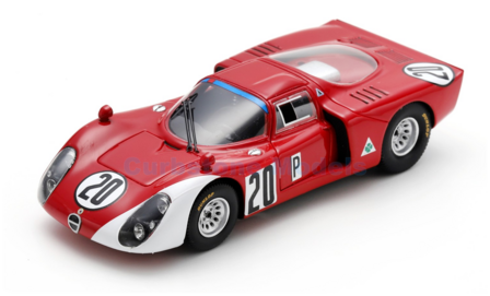 Modelauto 1:43 | Spark US244 | Alfa Romeo T33-2 | Autodelta S.p.a. 1968 - U.Sch&uuml;tz - N.Vaccarella