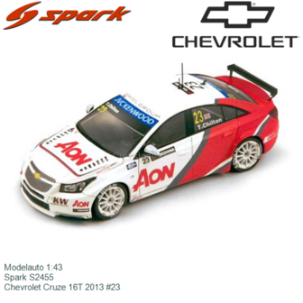 Modelauto 1:43 | Spark S2455 | Chevrolet Cruze 16T 2013 #23