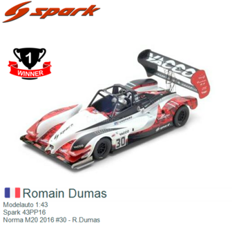 Modelauto 1:43 | Spark 43PP16 | Norma M20 2016 #30 - R.Dumas