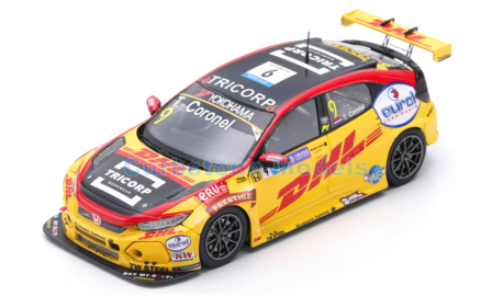 Modelauto 1:43 | Spark SA181 | Honda Civic Type-R TCR | Boutsen Ginion Racing 2018 #9 - T.Coronel