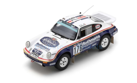 Modelauto 1:18 | Spark 18S318 | Porsche 911 Carrera 3.2 4x4 (953) Rothmans 1984 #176 - R.Megte - D.Lemoyne