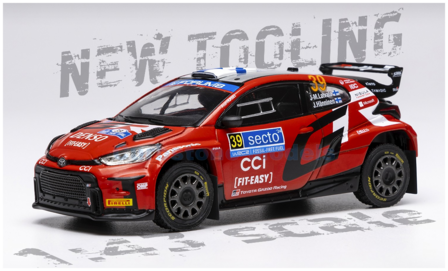 Modelauto 1:43 | IXO-Models RAM955.22 | Toyota Gazoo Racing GT Yaris Rally2 WRC 2024 #39 - J.Latvala - J.H&auml;nninen