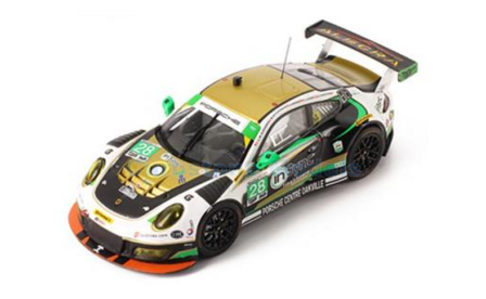 Modelauto 1:43 | IXO-Models GTM106 | Porsche 911 GT3 R | Alegra Motorsports 2017 #28 - D.Morad  - J.Lazare - M.Christensen - C.