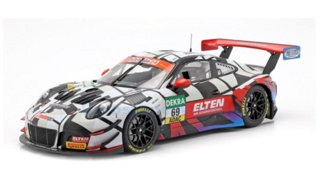 Modelauto 1:18 | IXO-Models LE18019 | Porsche 911 GT3 R (991) | Ring Police 2018 #69 - J.Slooten - L.Luhr