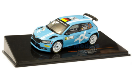 Modelauto 1:43 | IXO-Models RAM779LQ | Skoda Fabia R5 EVO WRC | Toksport WRT 2020 #78 - I.Minor - M.Engel