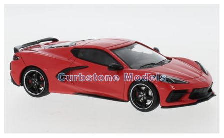 Modelauto 1:43 | IXO-Models MOC303 | Chevrolet Corvette C8 Red 2020