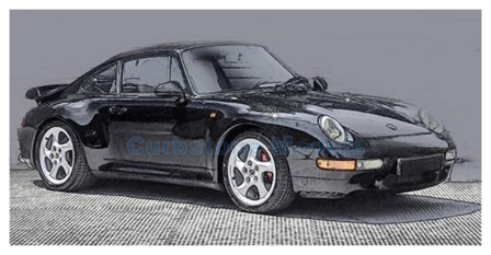 Modelauto 1:18 | Minichamps 155061171 | Porsche 911 Turbo (993) Black 1995