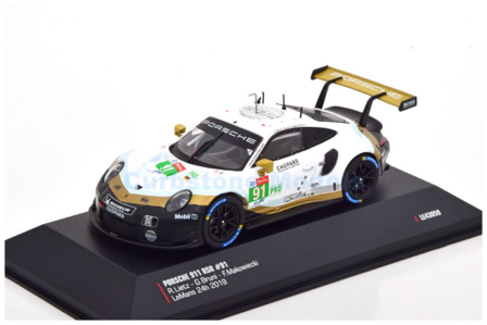 Modelauto 1:43 | IXO-Models LE43059 | Porsche 911 991 RSR 2019 #91 - R.Lietz - F.Makowiecki - G.Bruni