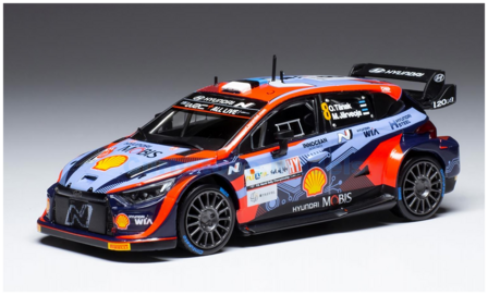 Modelauto 1:43 | IXO-Models RAM850LQ.22 | Hyundai Shell Mobis WRT i20 N Rally1 WRC 2022 - O.T&auml;nak - M.Jarveoja
