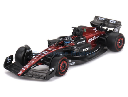 Modelauto 1:64 | MiniGT MGT00729-L | Kick Sauber C43 2023 #77 - V.Bottas
