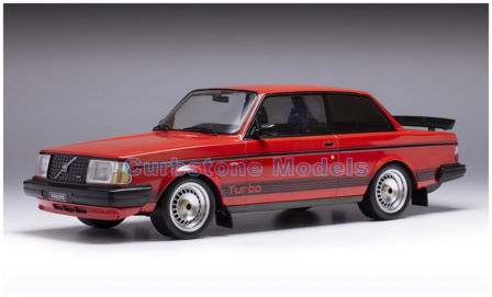 Modelauto 1:18 | IXO-Models 18CMC177.22 | Volvo 240 Turbo Custom Rood 1987