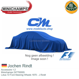 Accessoire 1:2 | Minichamps 247700005 | Lotus 72 Ford Steering Wheels 1970 - J.Rindt