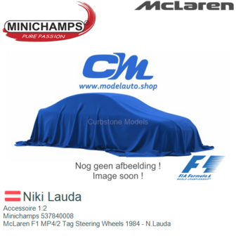 Accessoire 1:2 | Minichamps 537840008 | McLaren F1 MP4/2 Tag Steering Wheels 1984 - N.Lauda