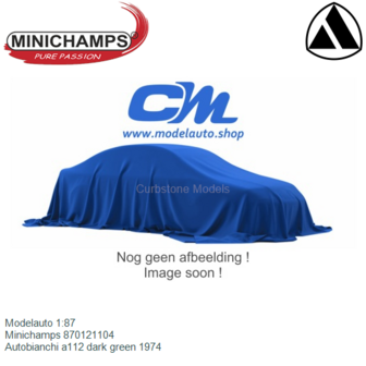 Modelauto 1:87 | Minichamps 870121104 | Autobianchi a112 dark green 1974