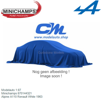Modelauto 1:87 | Minichamps 870144321 | Alpine A110 Renault White 1963