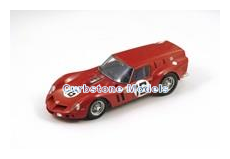Modelauto 1:18 | Looksmart LS18LM01 | Ferrari 250 GT Breadvan Rood 1962 #16 - C.Abate - C.Davis
