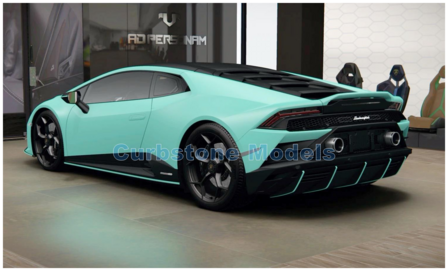 Modelauto 1:43 | Looksmart LS498FCE | Lamborghini Hurac&aacute;n EVO Fluo Capsule Celeste Fedra 2020