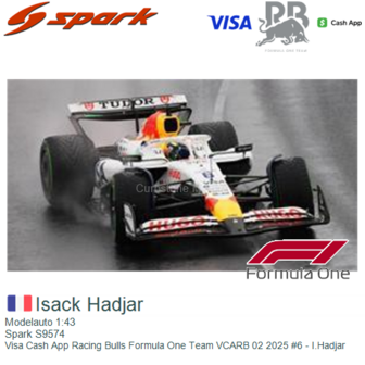 Modelauto 1:43 | Spark S9574 | Visa Cash App Racing Bulls Formula One Team VCARB 02 2025 #6 - I.Hadjar