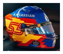 Helm 1:5 | Spark 5HF189 | Bell Helmet | Williams Racing 2025 #55 - C.Sainz