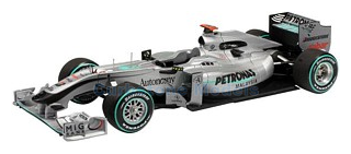 Bouwpakket 1:43 | Tameo SLK073 | Mercedes GP MGP W01 2010 #3 - A.Wicky - E.Berney - M.Schumacher - N.Rosberg