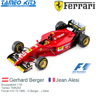 Bouwpakket 1:43 | Tameo TMK202 | Ferrari 412 T2 1995 - G.Berger - J.Alesi