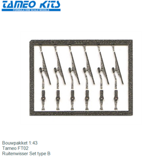 Bouwpakket 1:43 | Tameo FT02 | Ruitenwisser Set type B