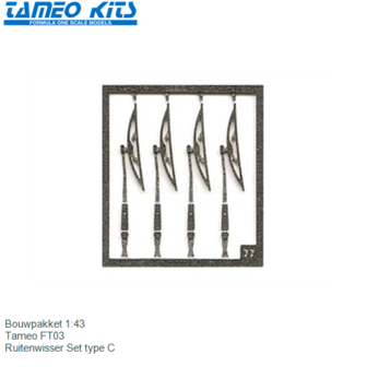 Bouwpakket 1:43 | Tameo FT03 | Ruitenwisser Set type C