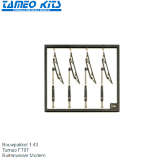 Bouwpakket 1:43 | Tameo FT07 | Ruitenwisser Modern