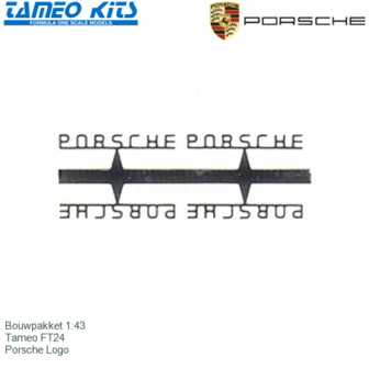 Bouwpakket 1:43 | Tameo FT24 | Porsche Logo
