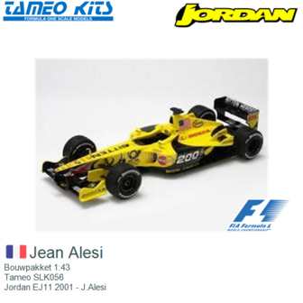 Bouwpakket 1:43 | Tameo SLK056 | Jordan EJ11 2001 - J.Alesi