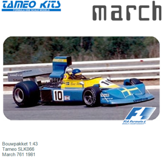 Bouwpakket 1:43 | Tameo SLK066 | March 761 1981
