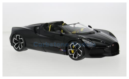 Modelauto 1:18 | Bburago 18-11051BLACK | Bugatti W16 Mistral Cabriolet Black